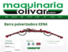 Tablet Screenshot of maquinariaolivar.com